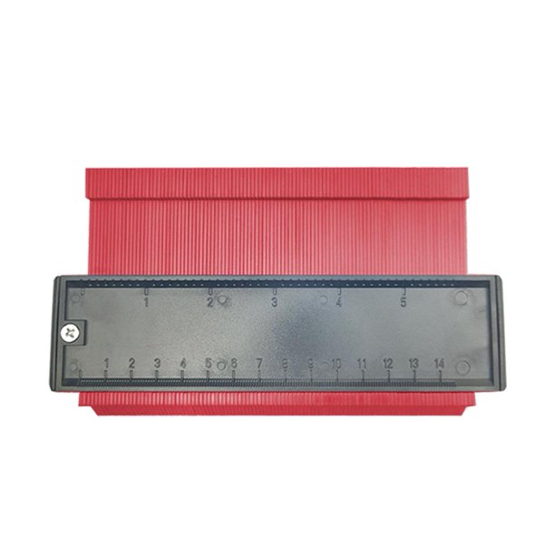 Herramientas de marcado estándar duplicador de contorno de calibre de copia de perfil de plástico (rojo) Ndcxsfigh Para estrenar