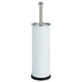 thumbnail image 4 of Bath Bliss Swirled Texture Toilet Brush & Holder in White, 4 of 10