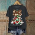 thumbnail image 2 of Towmus Christmas Shirt for Womens Tops Oversized Blouses Dressy Casual Crew Neck Graphic T-Shirt, Dark Gray, 3XL, 2 of 6