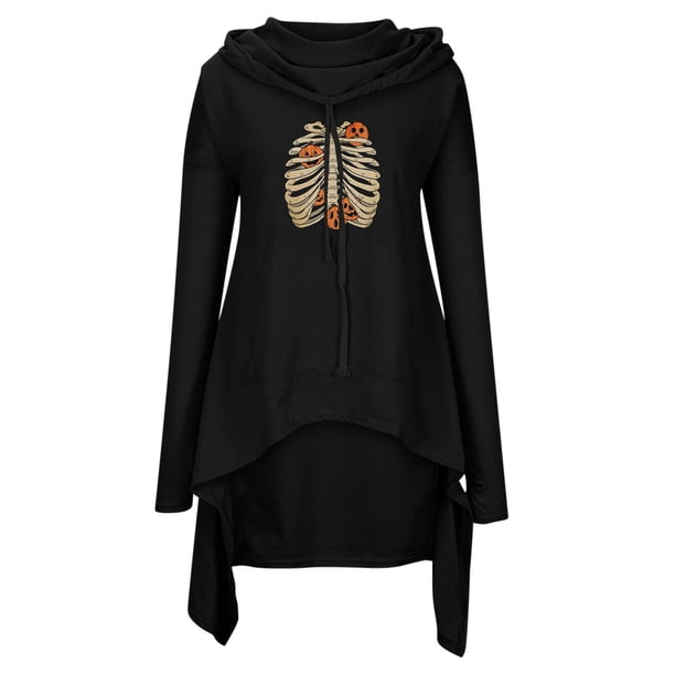 Gibobby Sudaderas de mujer, Sudadera casual con capucha para mujer, de manga larga, ligera, con bolsillo(Negro,G)