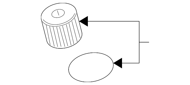 Genuine OE Volvo Engine Oil Filter Element - 1275810