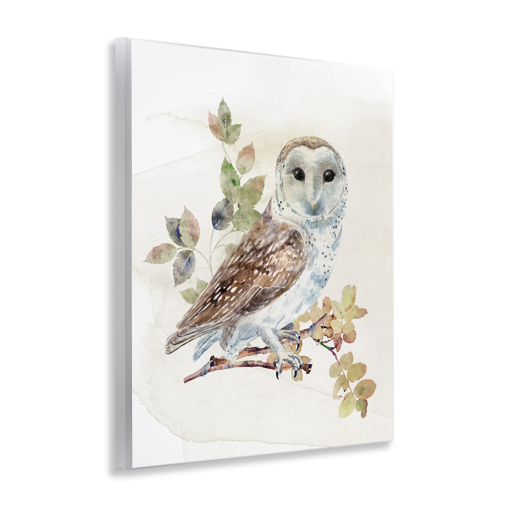 Stupell Industries Owl Among Autumn Leaves Wall Plaque Art, design by CAD Designs