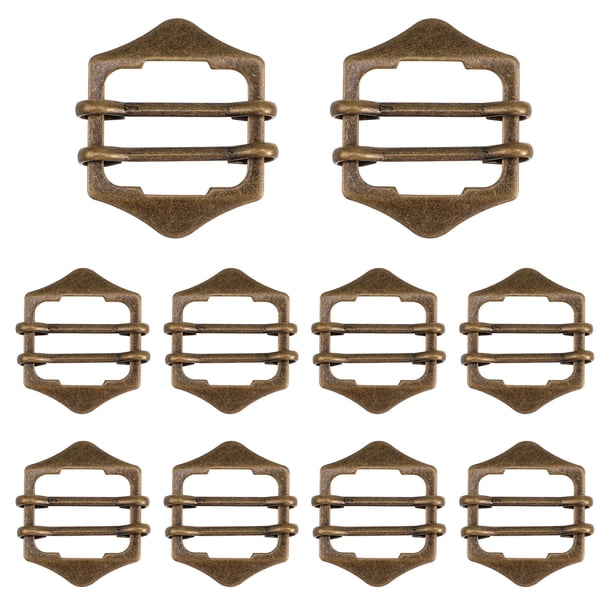 10 Hebillas Metálicas para Chalecos, Botones para Ropa, Hebillas para Cinturón Decorativas