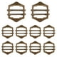 thumbnail image 1 of 10 Hebillas Metálicas para Chalecos, Botones para Ropa, Hebillas para Cinturón Decorativas, 1 of 7