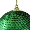 thumbnail image 3 of Northlight 3" Green Sequin Shatterproof Ball Christmas Ornament, 3 of 5