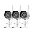 thumbnail image 1 of Zmodo Sistema de Cámaras de Seguridad WiFi Inalámbricas (Paquete de 3) Cámaras IP Inteligentes Full HD para Exteriores con Visión Nocturna: Funciona con el Asistente de Google (Solo Admite WiFi de 2,4, 1 of 5