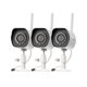 thumbnail image 1 of Zmodo Sistema de Cámaras de Seguridad WiFi Inalámbricas (Paquete de 3) Cámaras IP Inteligentes Full HD para Exteriores con Visión Nocturna: Funciona con el Asistente de Google (Solo Admite WiFi de 2,4, 1 of 5