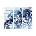 thumbnail image 2 of Kate and Laurel Soulmate Canvas Wall Art Set by Ingrid Sanchez of Creative Ingrid 3 Piece 12 x 28 Blue Decorative Floral Art for Wall, 2 of 7