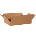 thumbnail image 2 of (2 pack) Partners Brand Flat Corrugated Boxes 20" x 12" x 3" Kraft 25/Bundle (20123), 2 of 5