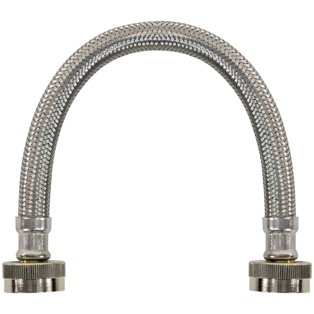 Certified Appliance Accessories WI12SSFF Braided Stainless Steel Water