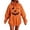 Y16-Orange, variant on PRfgtbd Halloween Orange Hoodies for Women Pumpkin Face Graphic Hoodie Pullover Hooded Sweatshirt Holiday Party Daily Wear