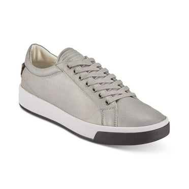 DKNY Men’s Samson Lace-Up Sneakers Shoes (Silver, 12)