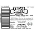 thumbnail image 4 of Syracuse Sausage Texas Smokers Jalapeno Cheese Smoked 4 Ounce Sausage Link, 10 Pound -- 1 each, 4 of 4