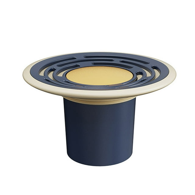Bewildely Tapa del colador de drenaje Paso de pie Filtro de rebote emergente Colector de pelo de alcantarillado Fregadero de suelo de plástico Juegos de accesorios de baño