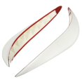 thumbnail image 1 of 1 Pair Universal Car Anti-Collision Patch Rear Bumper Corner Guard Protector Rubber Front Lower Lip Guard Strip, 1 of 5
