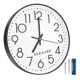 thumbnail image 1 of Reloj De Pared De Cuarzo Silencioso Clasico Estructura Negro Fondo Blanco, 1 of 1
