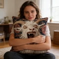 thumbnail image 5 of 18x18 Pillow Cover,Screaming Goat Plush, Funny Animal Throw Pillow with Soft Design,Decorative Pillowcase with Material, Home Decor Accent,Cushion Cover for Bed Couch Chair Bedroom Living Room(A), 5 of 7