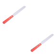 thumbnail image 2 of jesticaly Cake Cream Spatula Wood Handle Icing Smoother Chocolate Color Random 1 2Set, 2 of 6