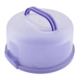 thumbnail image 4 of Homedecorlover - Contenedor portátil para guardar pasteles y cupcakes (11,9'') Púrpura, 4 of 5