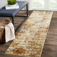 thumbnail image 2 of HOMERRY Runner Rug 2' x 6' Abstract Area Rug for Living Room Low Pile Carpet, Orange, 2 of 5