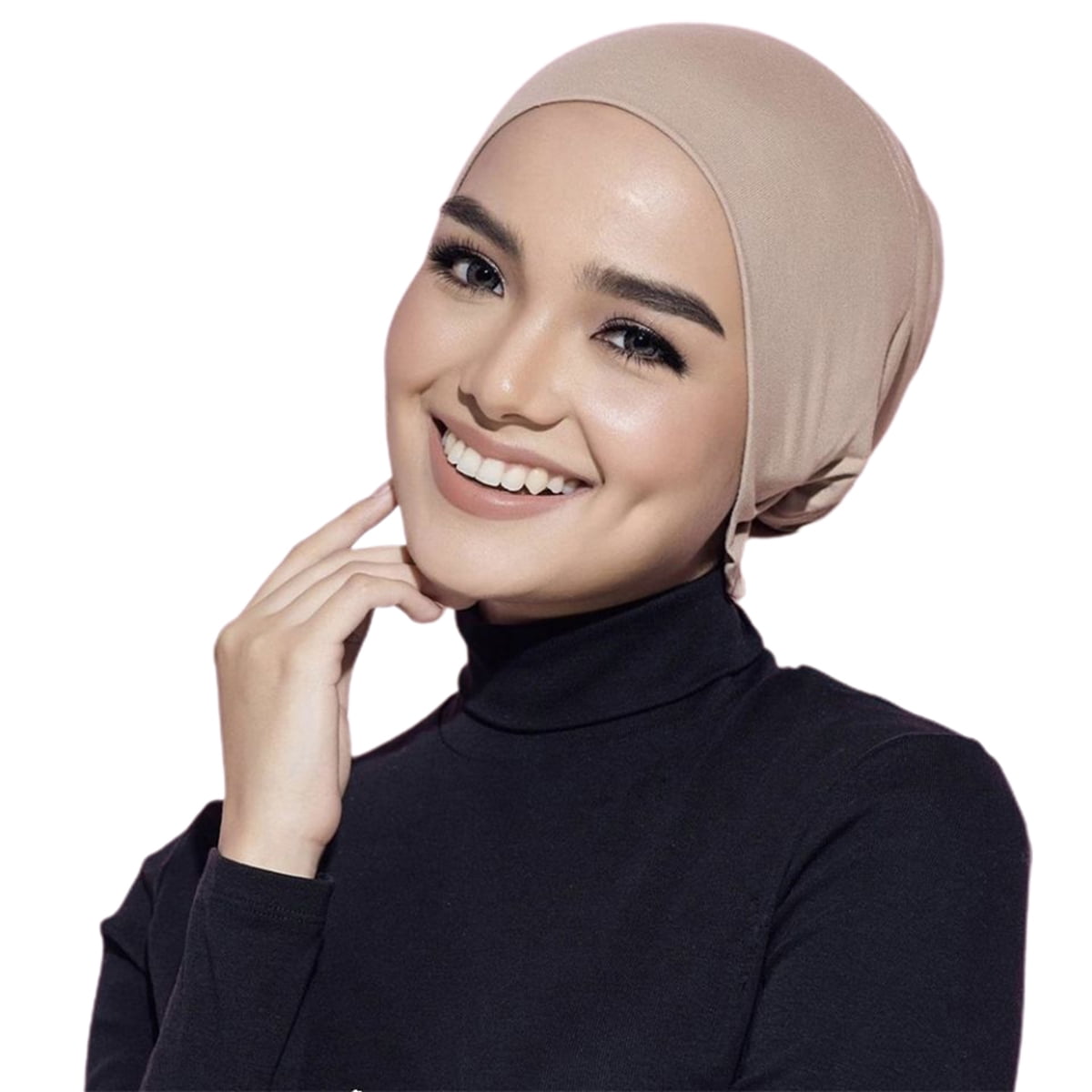 Black Turbans for Women-Hijab Undercap-Hijab Underscarf-Hijab Cap-Instant  Hija