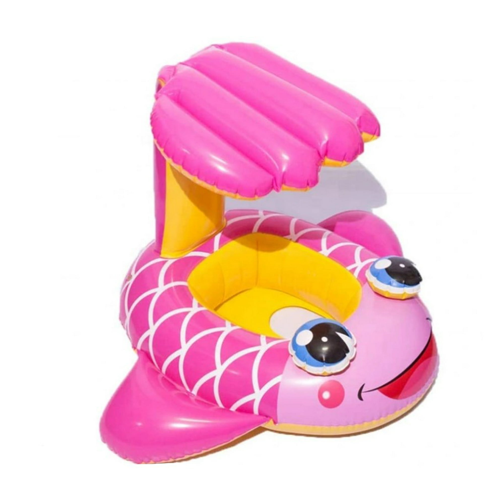 Flotador Infantil Con Sombrilla Y Asiento Seguro - Aro Inflable Con Protección UV Para Bebés De 0 A 4 Años