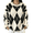 Light Brown-#001, variant on Dweltoz Women's Oversized Argyle Sweater Crew Neck Long Sleeve Knit Pullover Top Loose Fit Preppy Casual Fall Winter Clothes,Saffron S
