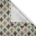 thumbnail image 4 of Ambesonne Geometric Valance Pack of 2, Eastern Look Mosaic Tile, 54"X12", Tan Brown Sage Green, 4 of 5