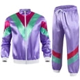thumbnail image 2 of Ceisia Gift Men's Printed Casual Hooded Long Sleeve Elastic Waist Two Piece Loungewear Set, 2 of 3