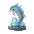 thumbnail image 2 of Mythical Ocean DIY Bead Kit, 3D Beaded Animal Kit, Glossy Glass Bead Craft Set, Easy-Follow Instructions For Creating Unique Underwater Decorations Dolphin, 2 of 9