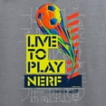 thumbnail image 3 of CafePress - Live To Play Nerf Soccer Sweatshirt - Pullover Hoodie, Classic & Comfortable Hooded Sweatshirt, 3 of 4