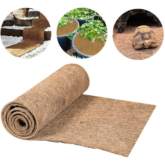 CELNNCOE Coco Coir Liner Roll Coconut Fiber Sheet, Hanging Basket Coconuts Fiber Planter Inserts Replacement Liner For Flower Pot