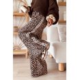thumbnail image 2 of TinyCribz Women's Leopard Print Pants, Casual Wide Leg Striped Trousers XL, 2 of 6