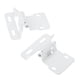 thumbnail image 3 of 2 unids acero auto cierre cocina gabinete de la cocina bisagras superposición muebles alacena puerta bisagra muebles hardware blanco w / tornillos, 3 of 6