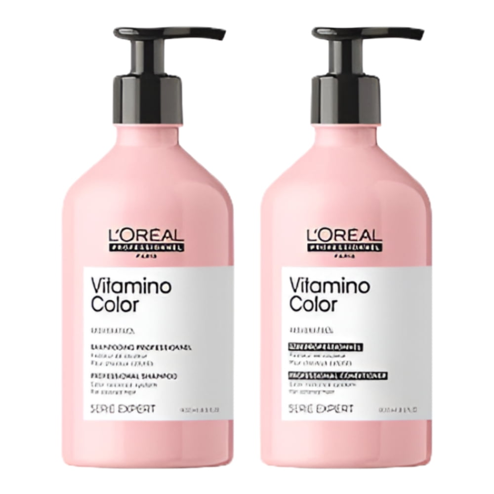 Loreal Serie Expert Vitamino Colors Shampoo and Conditioner 16.9 oz DUO KIT