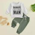 thumbnail image 2 of Jamsmile Toddler Boys Outfits Sets Autumn Winter Casual Graphic Pullover Sweatshirts + Jogger Pants Combo Outdoor Hoodies Outfit Sets, 2 of 3