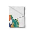 thumbnail image 2 of Egyptian Print Soft Flannel Fleece Throw Blanket, Rebirth Scarab Holding Sun with Wing Motifs, Cozy Plush for Indoor and Outdoor Use, 50" x 60", Multicolor, by Ambesonne, 2 of 5