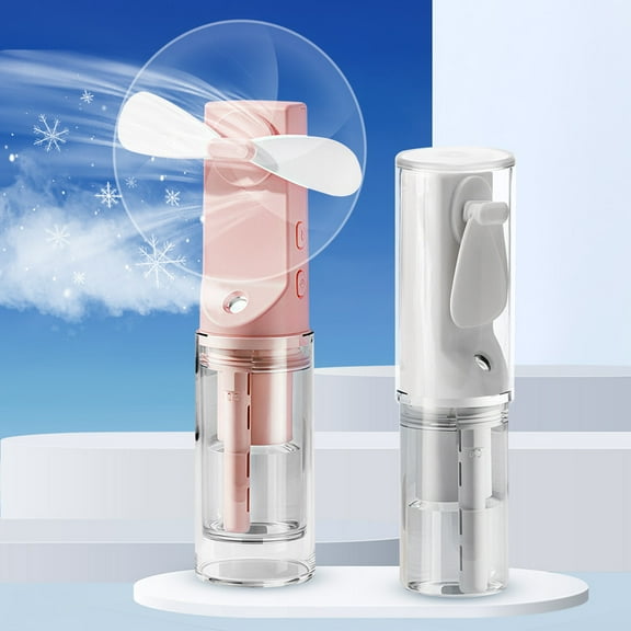 Misting Fan Portable, Handheld Personal Mister Fan, Small Fan Rechargeable, Pocket Design for Travel/Summer/Concerts/Lash, Gifts for Women