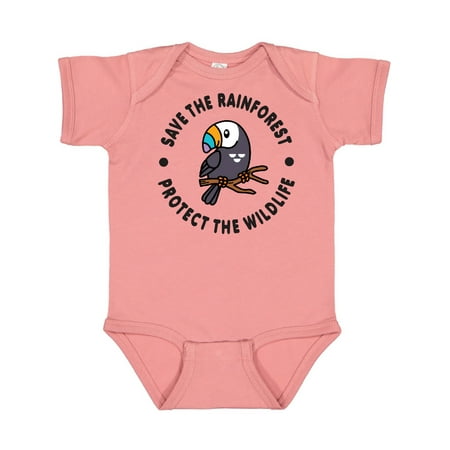 

Inktastic Save the Rainforest Protect the Wildlife with Toucan Gift Baby Boy or Baby Girl Bodysuit
