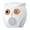 White, variant on 1080P WiFi Home Security Camera (Owl Design) - 120° Wide Angle, 2-Way Audio, Night Vision, Motion Alerts, Siren, Cloud, Alexa, Easy App Install