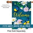 thumbnail image 2 of Welcome Daisy Floral Blue and Yellow Butterfly Decoration Spring Summer House Flag Rustic Seasonal Holiday Outdoor Yard Banner 28" x 40", 2 of 6