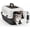 White Black, variant on Hard-Sided Dog and Cat Carrier, TSA Airline Approved, for Small to Medium Pets, Travel Crate with Handle, Ventilated Design