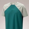 thumbnail image 4 of Mens Color Block Raglan T-Shirts Short Sleeve Crew Neck Athletic Workout Top for Training Running Quick Dry Moisture Wicking Tech Tee Big & Tall Sizes Available, 4 of 5