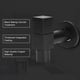 thumbnail image 2 of Black Copper Wall Mounted Faucet G1/2 Thread Single Cold Water Tap Bathroom Accessory Mop Pool Faucet, 2 of 6