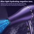 thumbnail image 5 of Hair Dryer,Kepeak 1100W Professional Ionic Blow Dryer with Diffuser for Quick Drying & Styling,Purple, 5 of 10