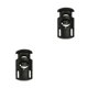 thumbnail image 4 of Guardurnaity 100 piezas Tapón de plástico Cordón Ropa deportiva Bloqueo de cable Agujero doble Agujero Toggle Cordón Negro 2.651.45 negro 15 2.65*1.45 2piezas, 4 of 6