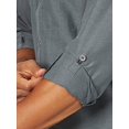 thumbnail image 3 of ATG by Wrangler Men's Long Sleeve Mixed Material Shirt, Grey, X-Large, 3 of 6
