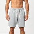 thumbnail image 3 of Daiosportswear Men's Casual Sweat Shorts Elastic Waist Drawstring Athletic Workout Gym Running Shorts with Pockets Gray 4(S), 3 of 6