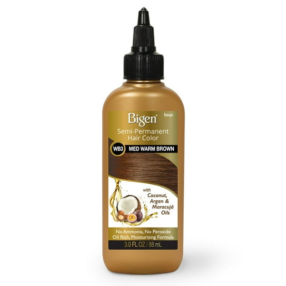 [ 3 PACK ] BIGEN - Semi-Permanent Hair Color [ MEDIUM WARM BROWN #WB3 ] 3 Oz. * BEAUTY TALK LA *