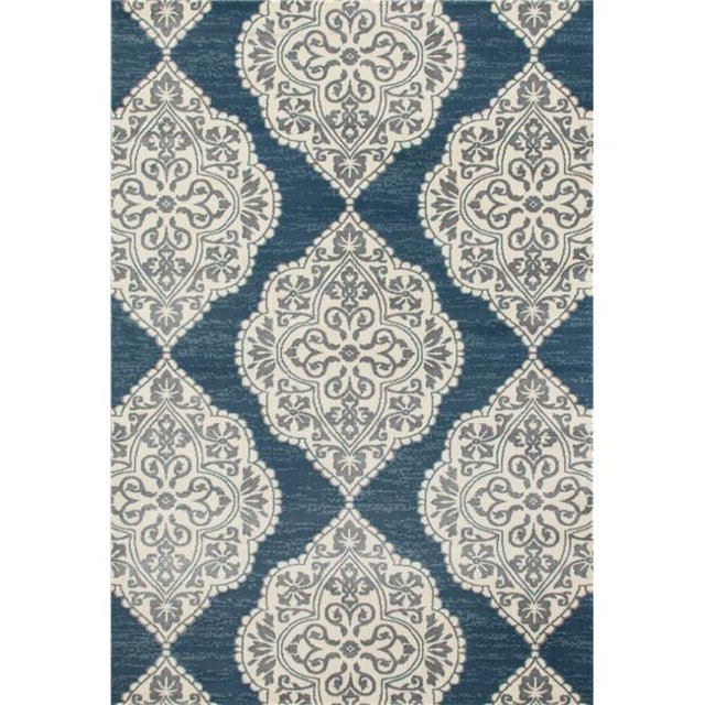 Art Carpet 841864102918 2 x 4 ft. Arabella Collection Medallion Woven Area Rug, Blue